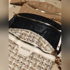 Lot Of 3 Black and Tan Women's Bags. Never Used.